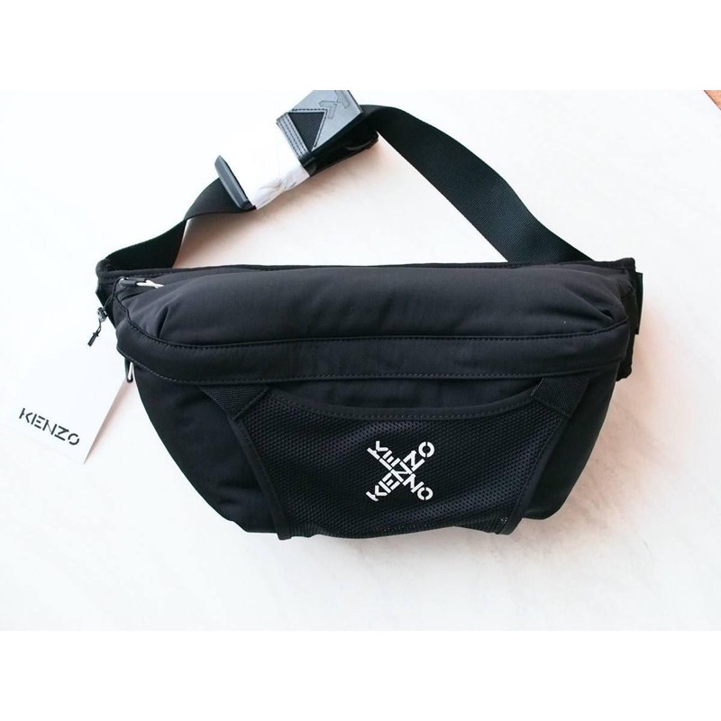 bag Kenzo tas Large Sport 'Little X' Bumbag in Black/White