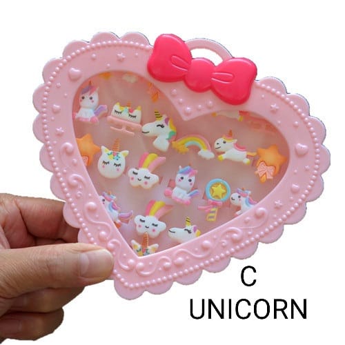 CINCIN ANAK CLAY MOTIF PRINCESS AKSESORIS PRINCES MAINAN ANAK KAWAII LUCU MURAH IMPORT