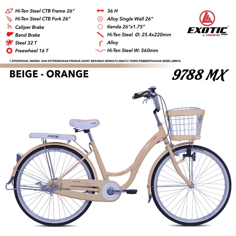 SEPEDA MINI KERANJANG ET 9788 MX 26 INCH