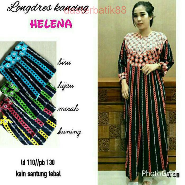 DASTER BATIK Longdress Busui helena / grosir batik murah pekalongan BATIK JOGJA