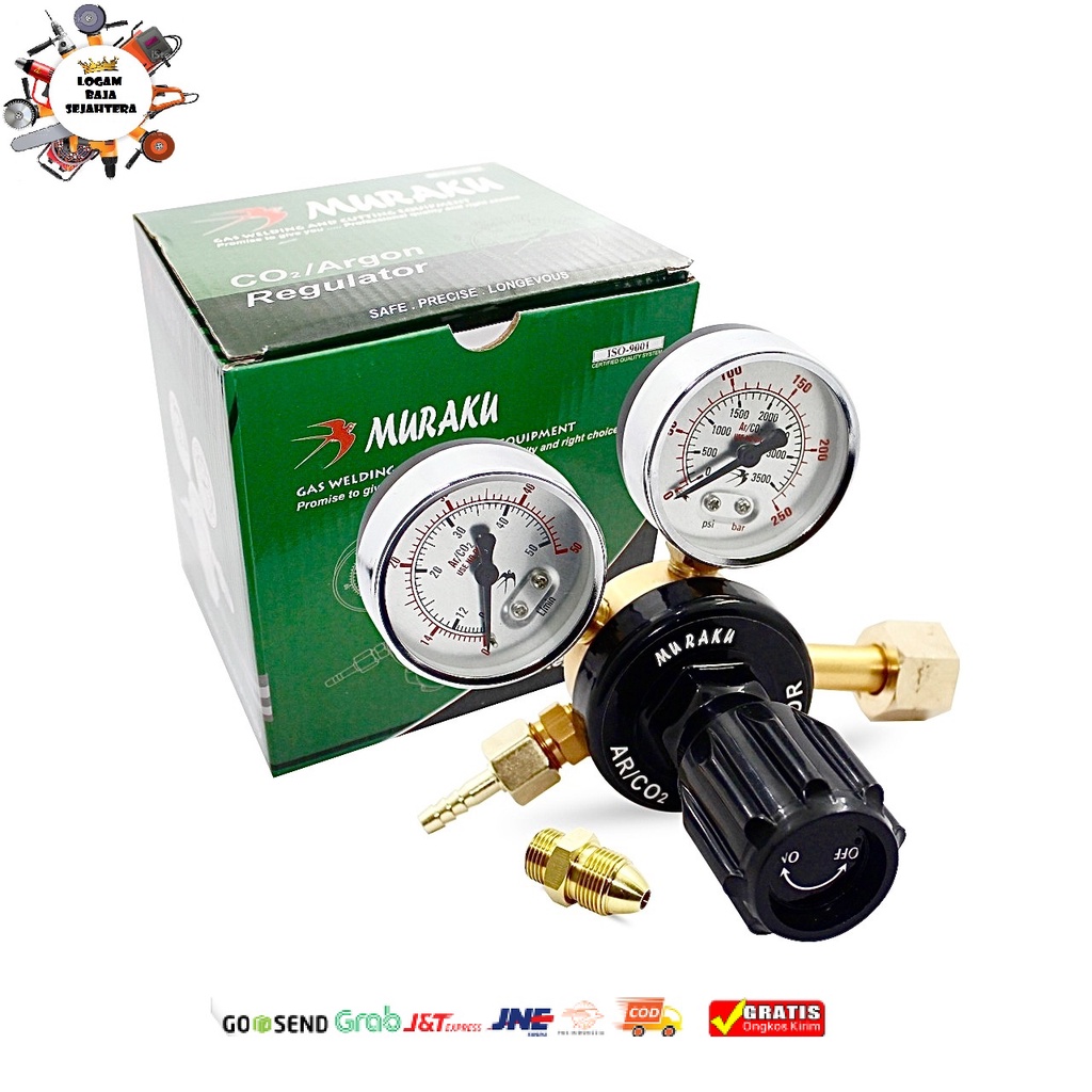 REGULATOR LAS CO2 REGULATOR CO2 REGULATOR CO2 ARGON bisa CO2 dan ARGON MURAKU Sekelas MORRIS HARRIS