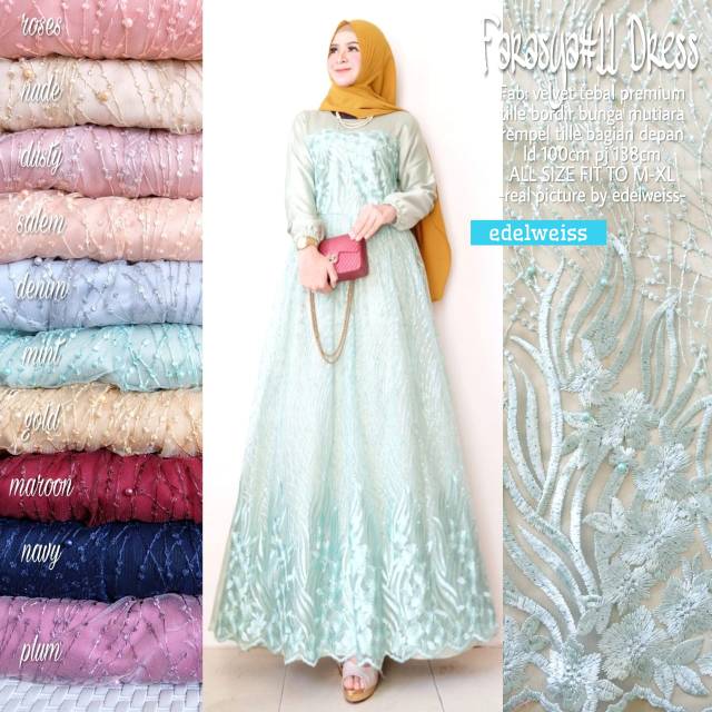 Farasya #11 Dress Kondangan Dress Tile Jumbo Dress Brukat Jumbo Party Dress Ld 120 Ld 110 Ld 100 BROKAT TILLE JUMBO DRES MUSLIM XXXL REMAJA GAMIS PERNIKAHAN SERAGAMAN GAMIS PESTA WISUDA TUNAGAN MUARAH BAGUS WARNA SAGE MILLO DUSTY ROSE LEBARAN TERBARU