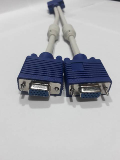 KABEL VGA CABANG 1 MALE - 2 FEMALE / KABEL VGA SPLITTER