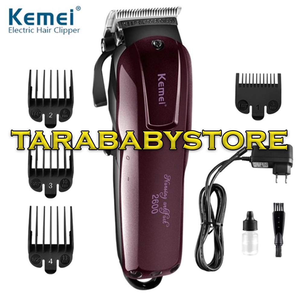 KEMEI KM-2600 Professional Rechargeable Electric Hair Clipper Cordless