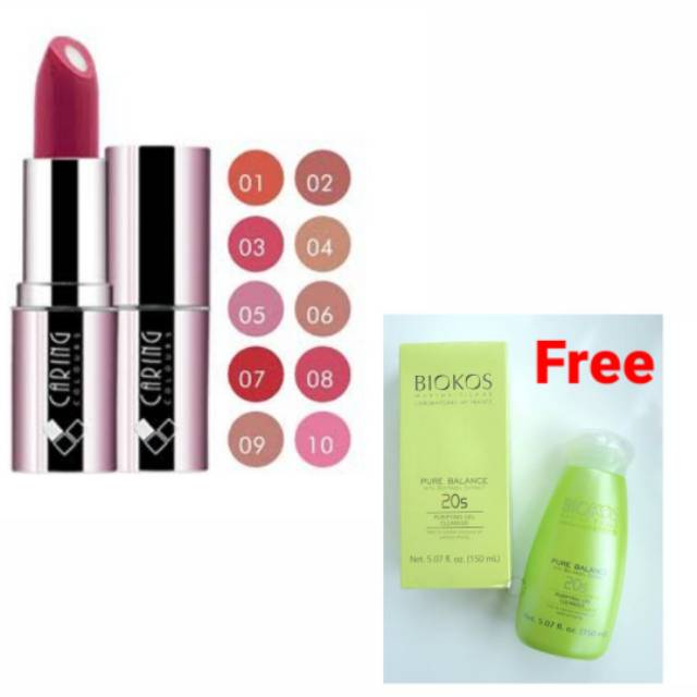 Lipstik extra moist caring colours (beli lips gratis PB gel moist)