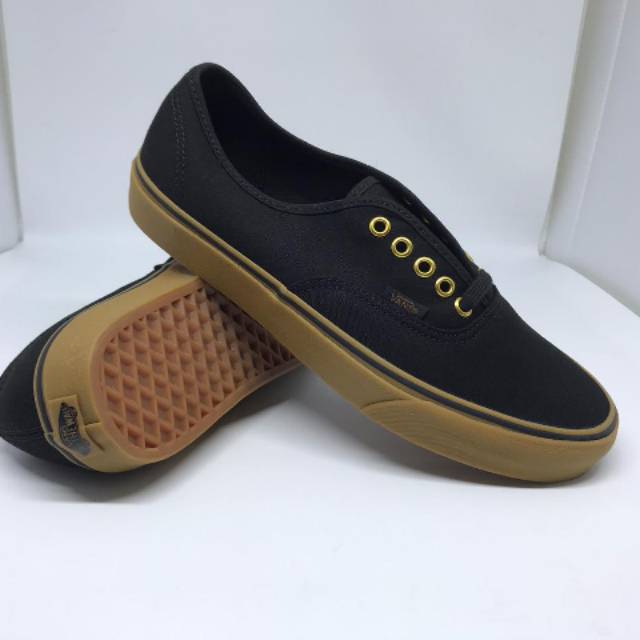 vans authentic black rubber