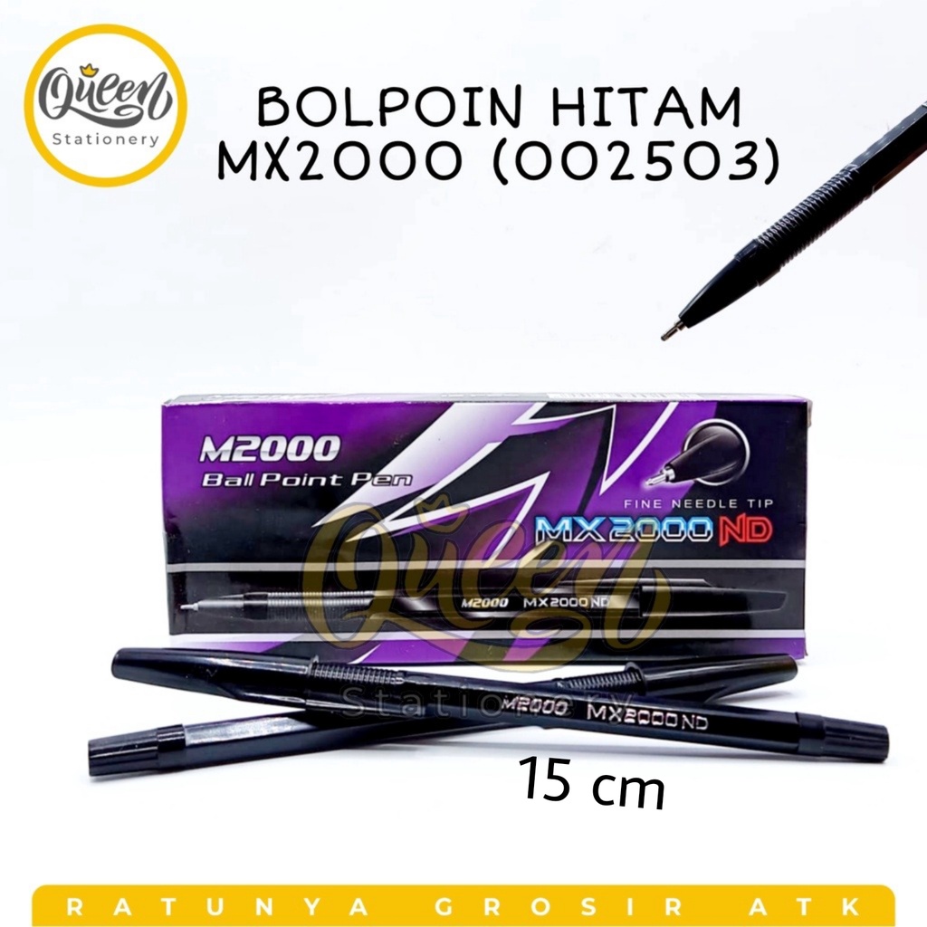 

1 PCS BALLPOINT HITAM MX2000 / BOLPEN SUPER MURAH / PULPEN / BOLPOIN / BULPEN (002503)