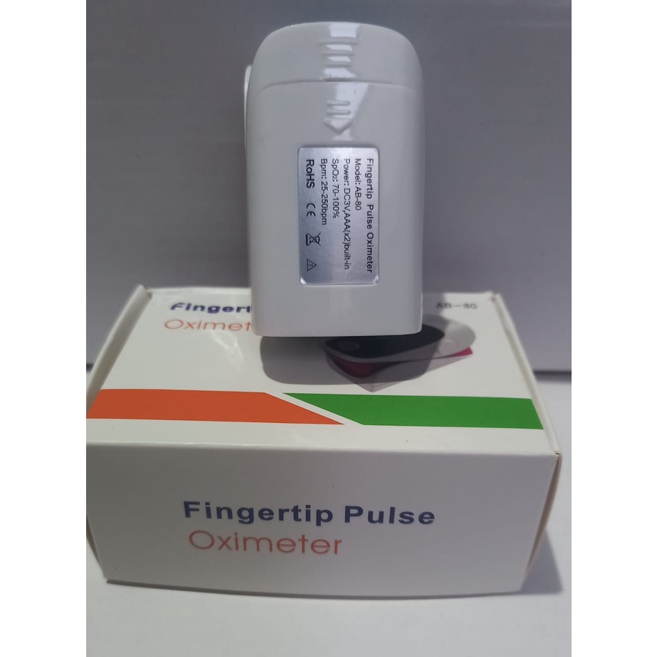 Oximeter Fingertip AB-80 Oxymeter Pulse Alat Ukur Kadar Oksigen