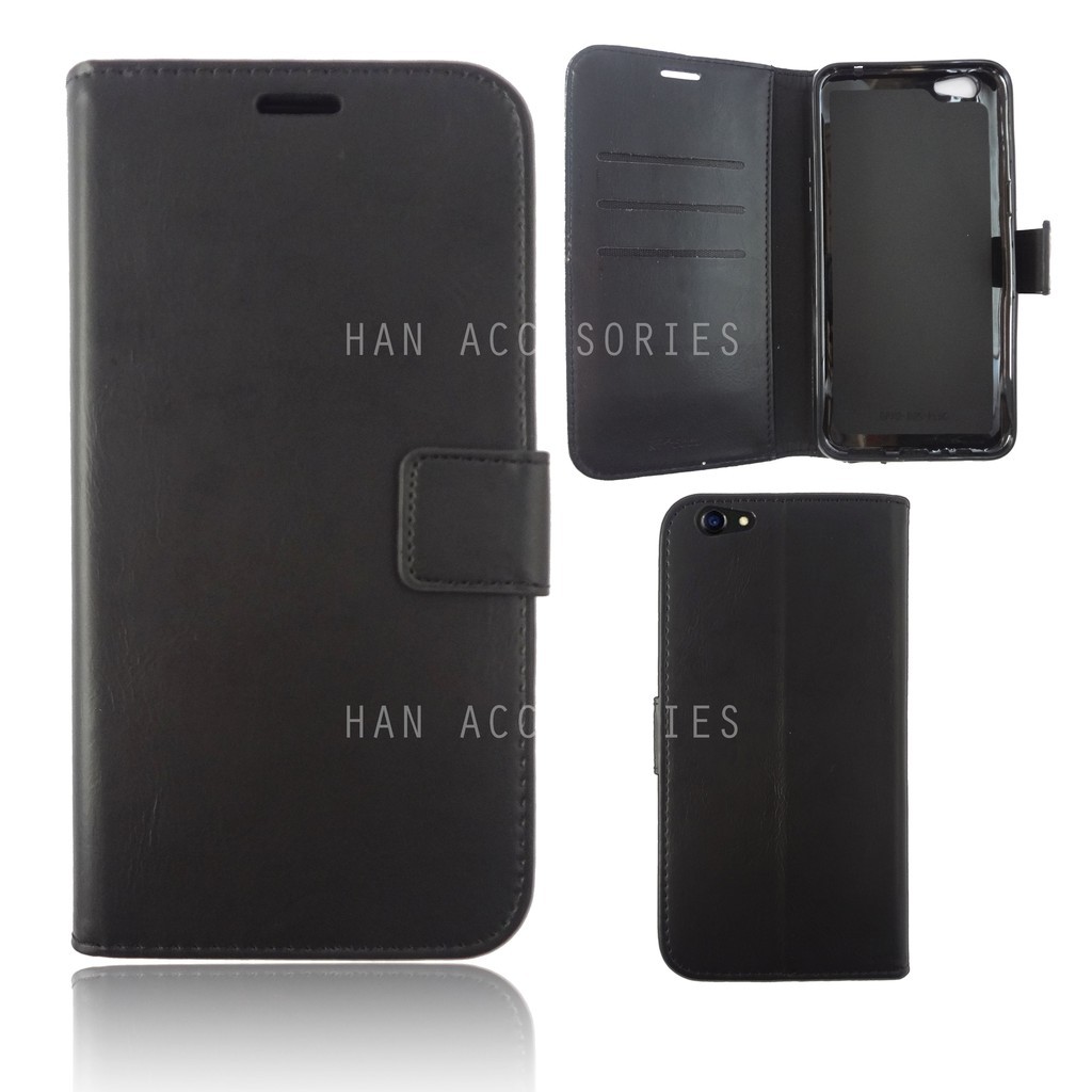 Flip Wallet OPPO F1S | OPPO A83 F1 S A59 Original Fashion Selular Flip Leather Case - Flip Cover Sta