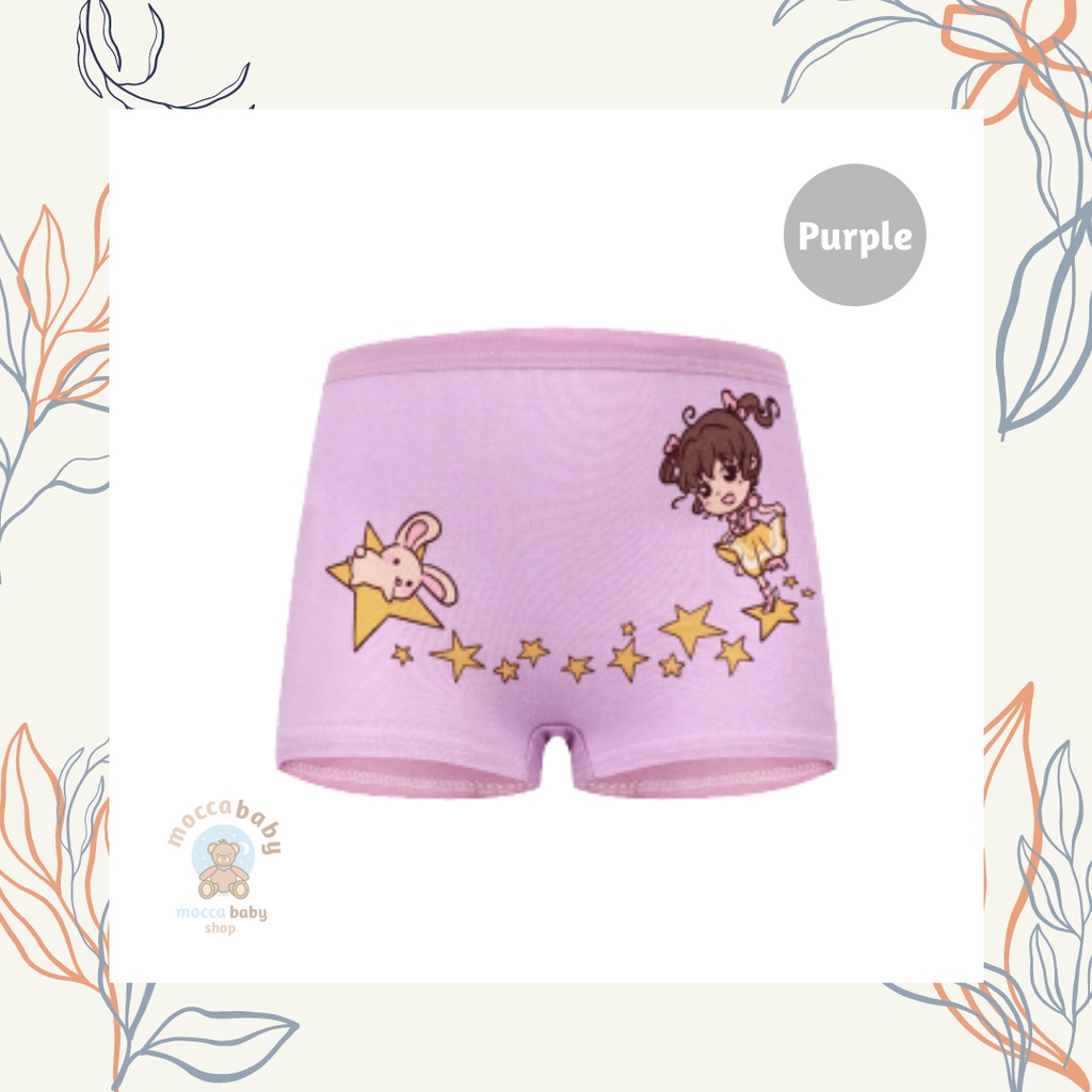 MBSS - XING DAILY CD PRINCESS MOON BXR celana dalam anak perempuan bahan katun halus 2-12 Tahun