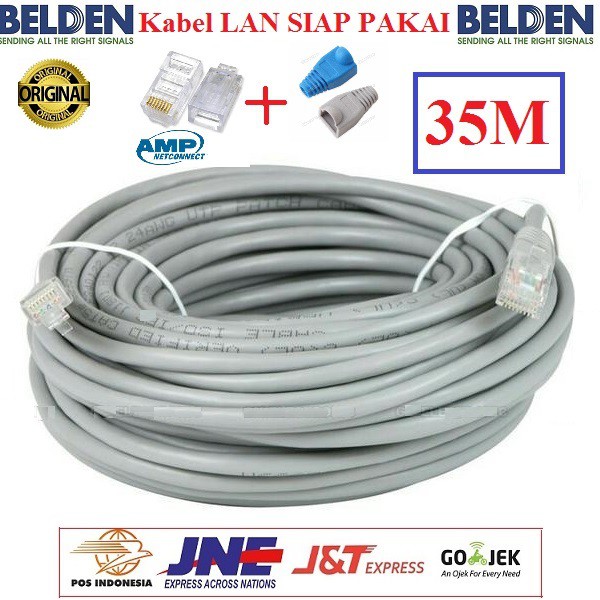 Kabel LAN Belden 35 M UTP RJ45 Cat5E ORIGINAL USA 35 Meter cat5 35m