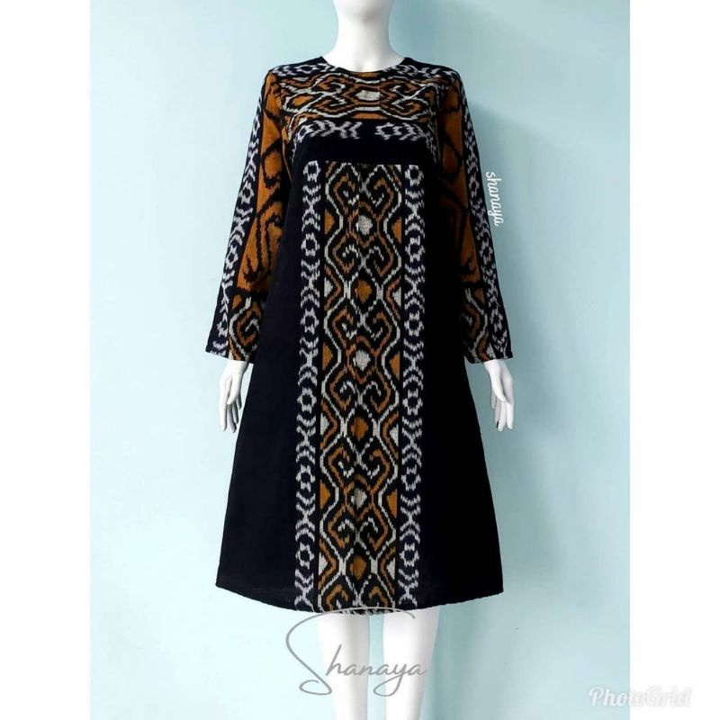 Dress lurik tenun baju tenun jepara blangket lurik DTB81