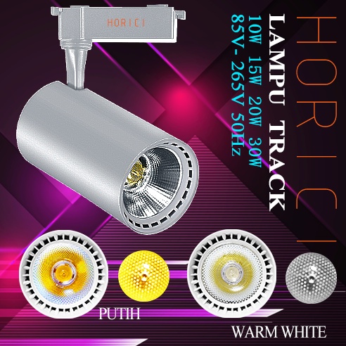 Merek Horici 30Watt 20Watt 15Watt 10Watt Lampu Sorot Rel Led Spotlight Track Light Cob Spotlight