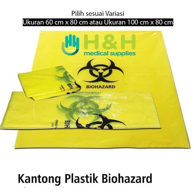 Plastik Sampah Biohazard/Kantong Sampah Biohazard/Plastik Limbah Medis