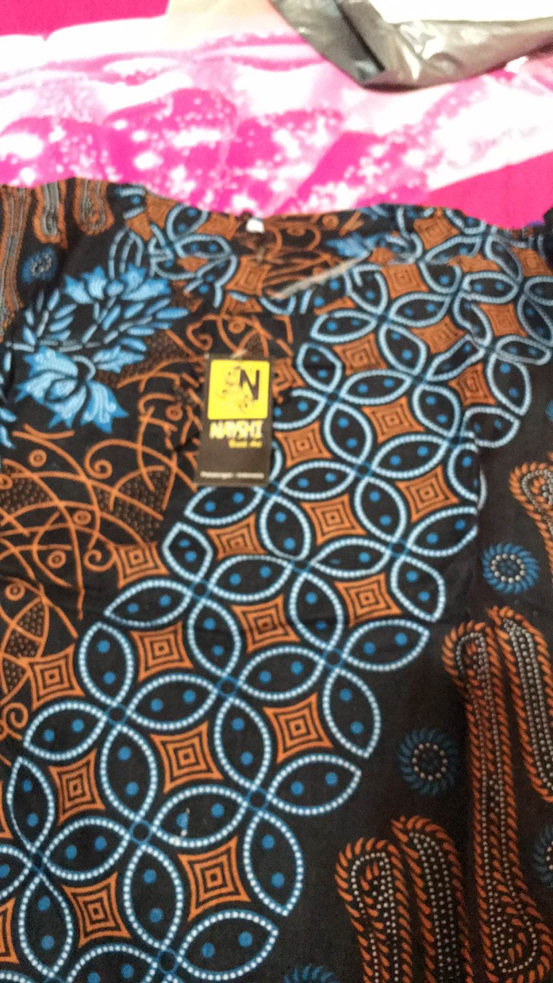 Blouse Batik Wanita Atasan Batik Peplum Terompet Lonceng Sogan Blarak Seno Kipas Cendrawasih Merak
