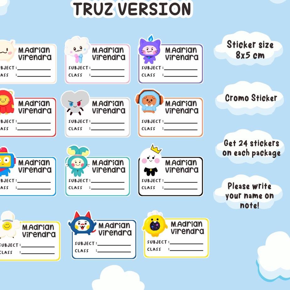 

Jangan Ketinggalan order.. Sticker Buku TRUZ Treasure Version