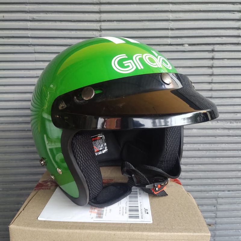 Helm Bogo Maxim Ojol Indonesia ful Leher Dewasa