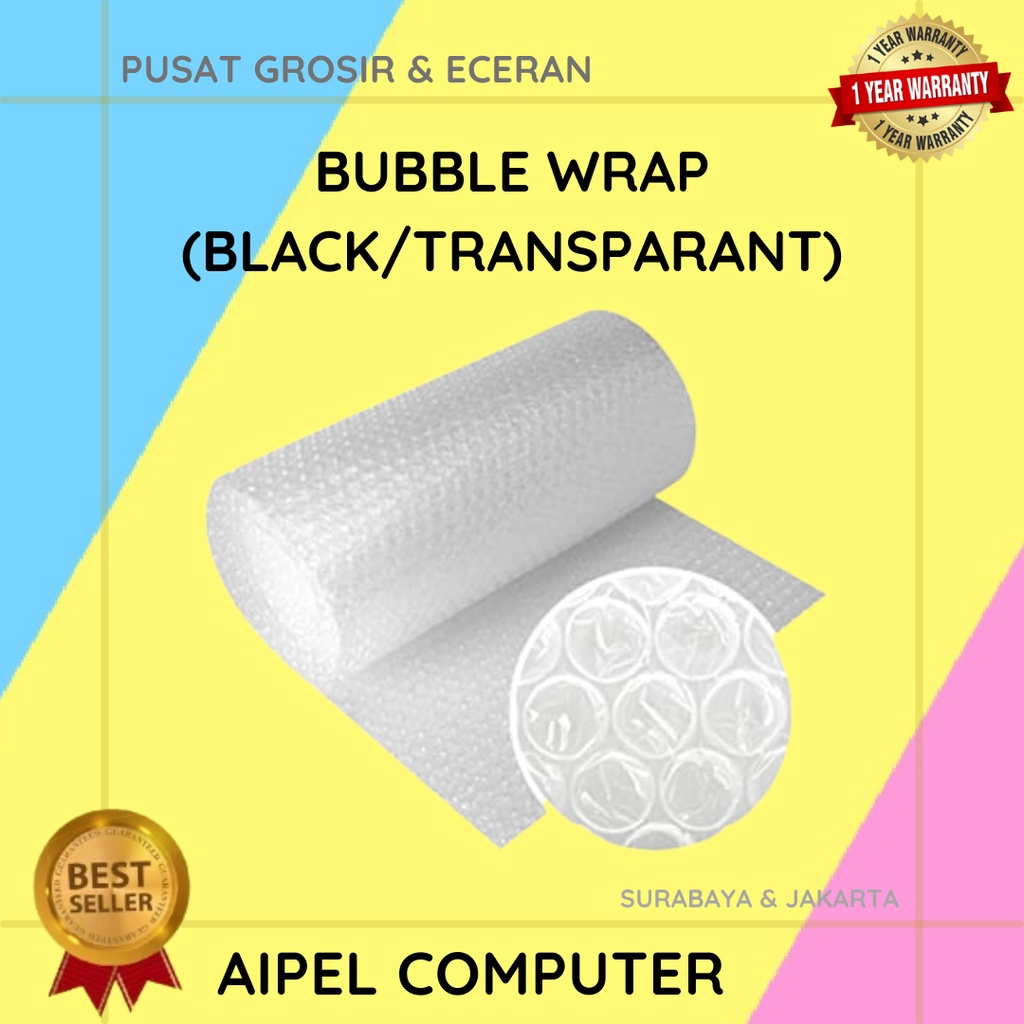 BUBBLE WRAP (BLACK / TRANSPARANT)