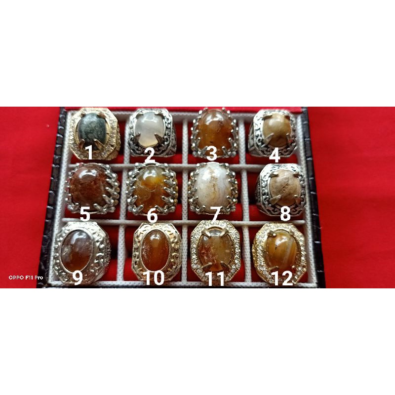 Cincin batu alam/cincin batu asli