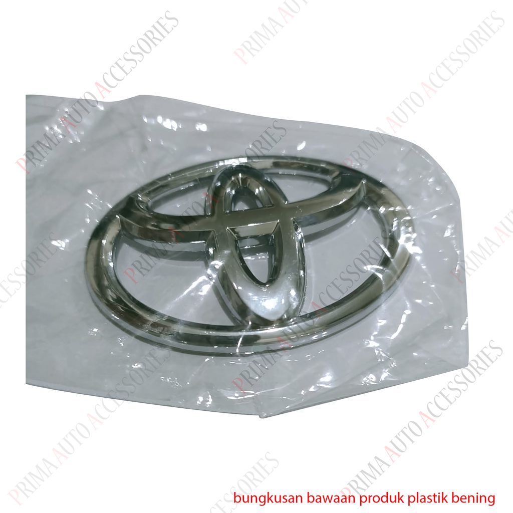 Logo Emblem Stir Mobil Toyota Chrome Steer Car 65mm x 44mm