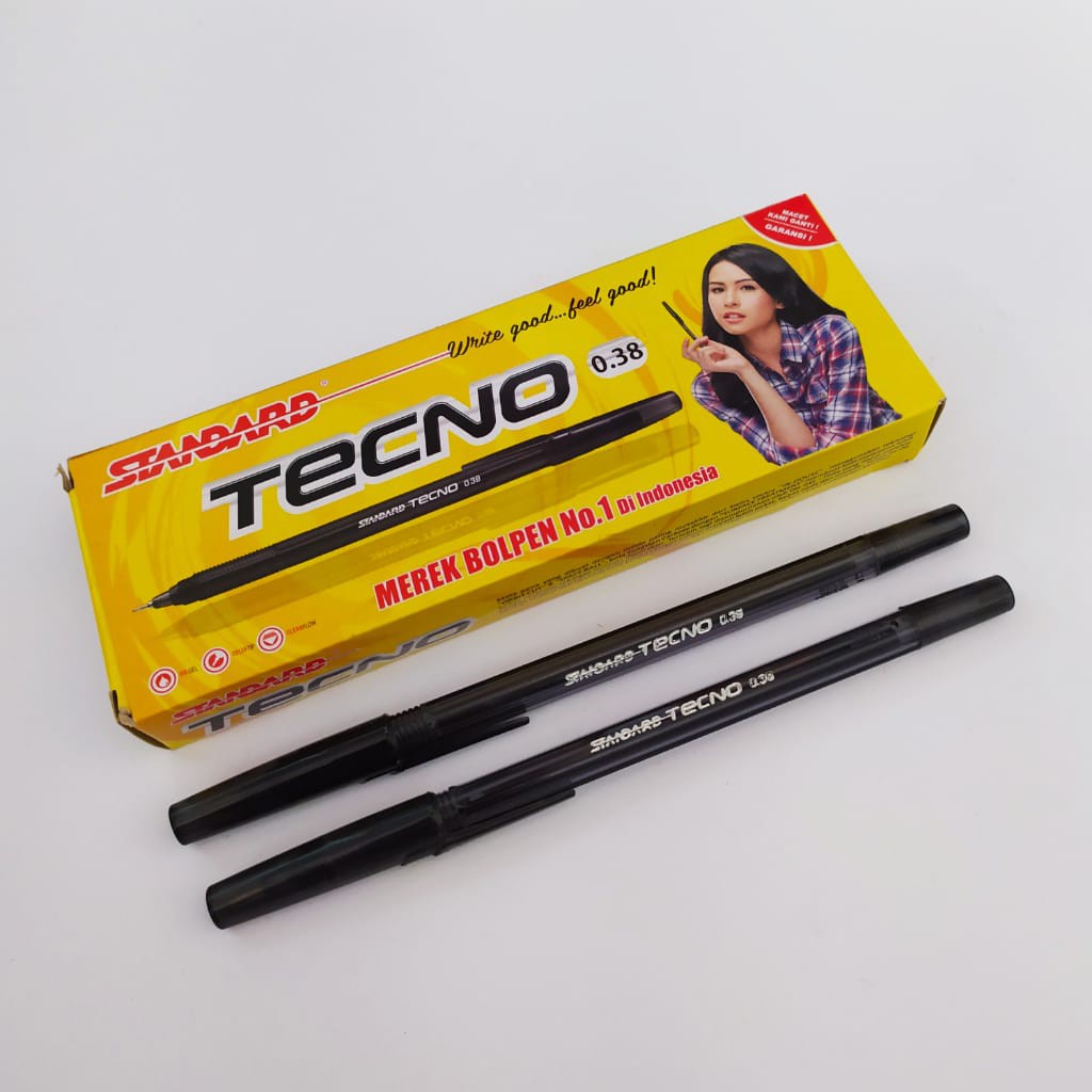 

Pulpen Standard Tecno 0.38 hitam