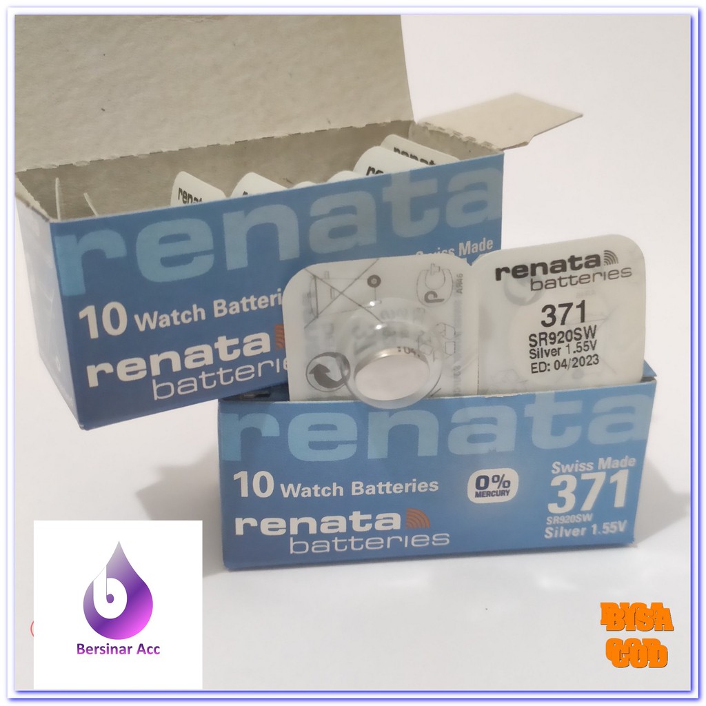 BATTERY BATRAI JAM TANGAN RENATA 371 SR920SW ORIGINAL