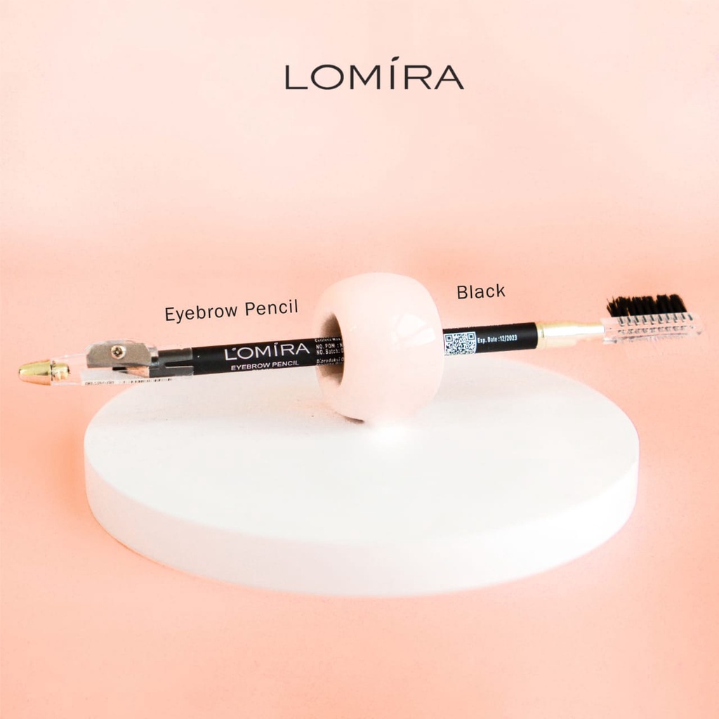 LOMIRA eyebrow pensil alis serut sisir 2in1 2,5 gr