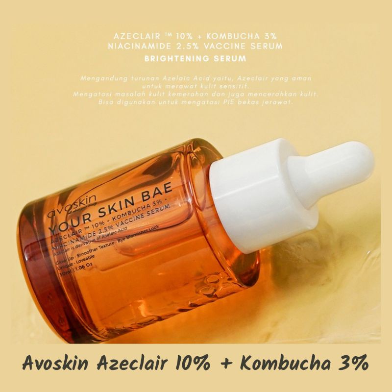 Avoskin Your Skin Bae Azeclair 10% + Kombucha 3% + Niacinamide 2,5% Vaccine Serum 30mL