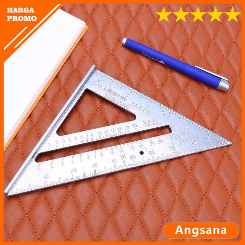 

Laris Penggaris Siku Mistar Triangle Ruler Aluminium Segitiga Berkualitas