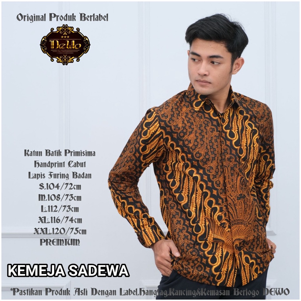 SADEWA DEWO BATIKSOLOAMANAH KEMEJA BAJU BATIK PRIA SOLO LENGAN PANJANG PENDEK LAPIS FURING ATASAN BATIK PREMIUM MODERN KATUN HALUS NAGASIWA IBAKARA URAGA NUMATYA BRATAJAYA HARJUNOSOSRO NARAYA PRADANA DEWANDRA NITISARA DAMAR MAHIDARA ANDROMEDA BAYUAJI