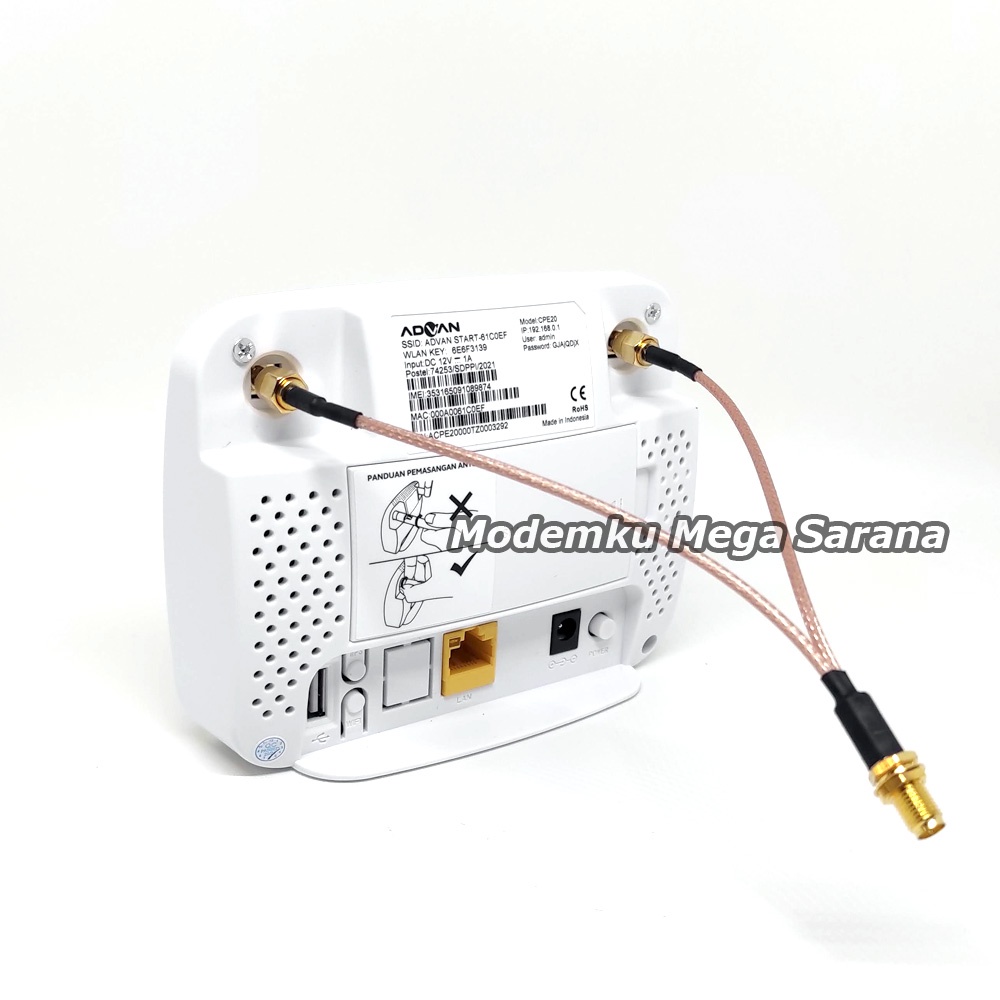 Pigtail Advan CPE Router Start Modem 4G - SMA Male Dual Port