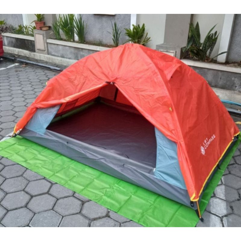 Tenda Dome Camping Compass Frame Alloy 2 Orang