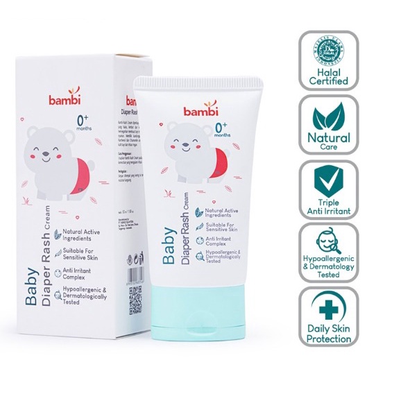 Bambi Baby Diaper Rash Cream 50ml Tube