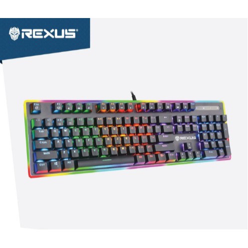 Rexus Keyboard Gaming Mechanical Legionare MX10 RGB - Blue Switch