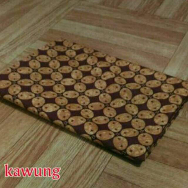 Kain Jarik Batik Kawung khas Jogja Sogan Gading Halus