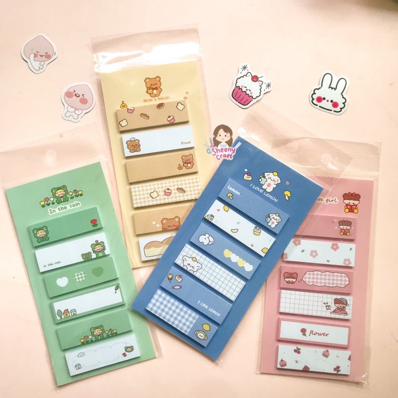 

120 Lembar Mini Sticky Notes Seri Cute Color Sticky Notes Kecil Lucu