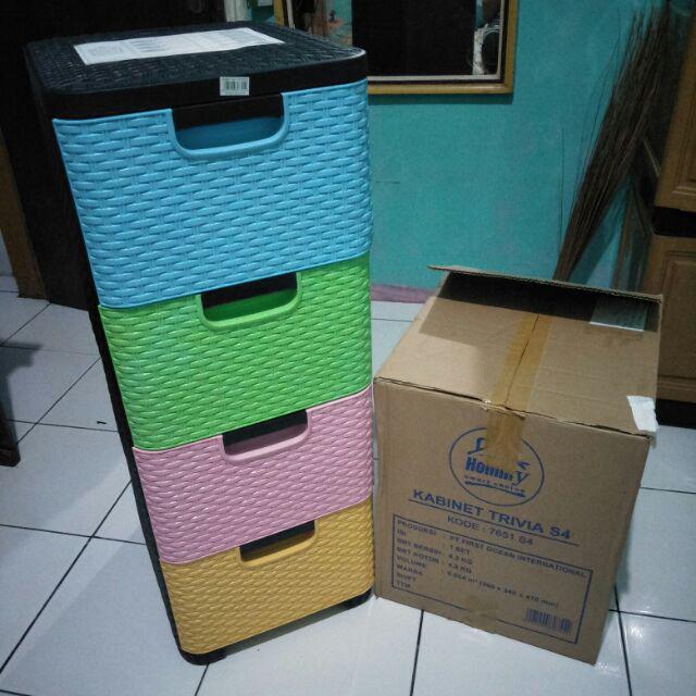 Laci / Lemari 4 Susun Serbaguna Hommy Container Trivia