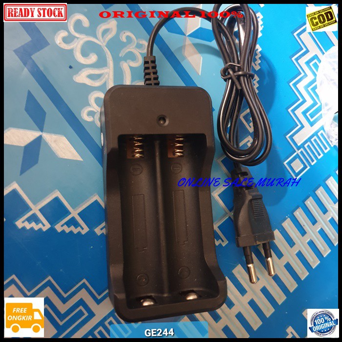 G243 Ori 100% adaptor baterai cas 18650 3,7V adapter dekstop charger battery batu batere vape vapor powerbank DLL travel cas casan baterry batre dual universal multi original G243   BISA SEGALA JENIS BATERAI 18650 3,7V  Input : 100-240V / AC 50/60 Hz Outp