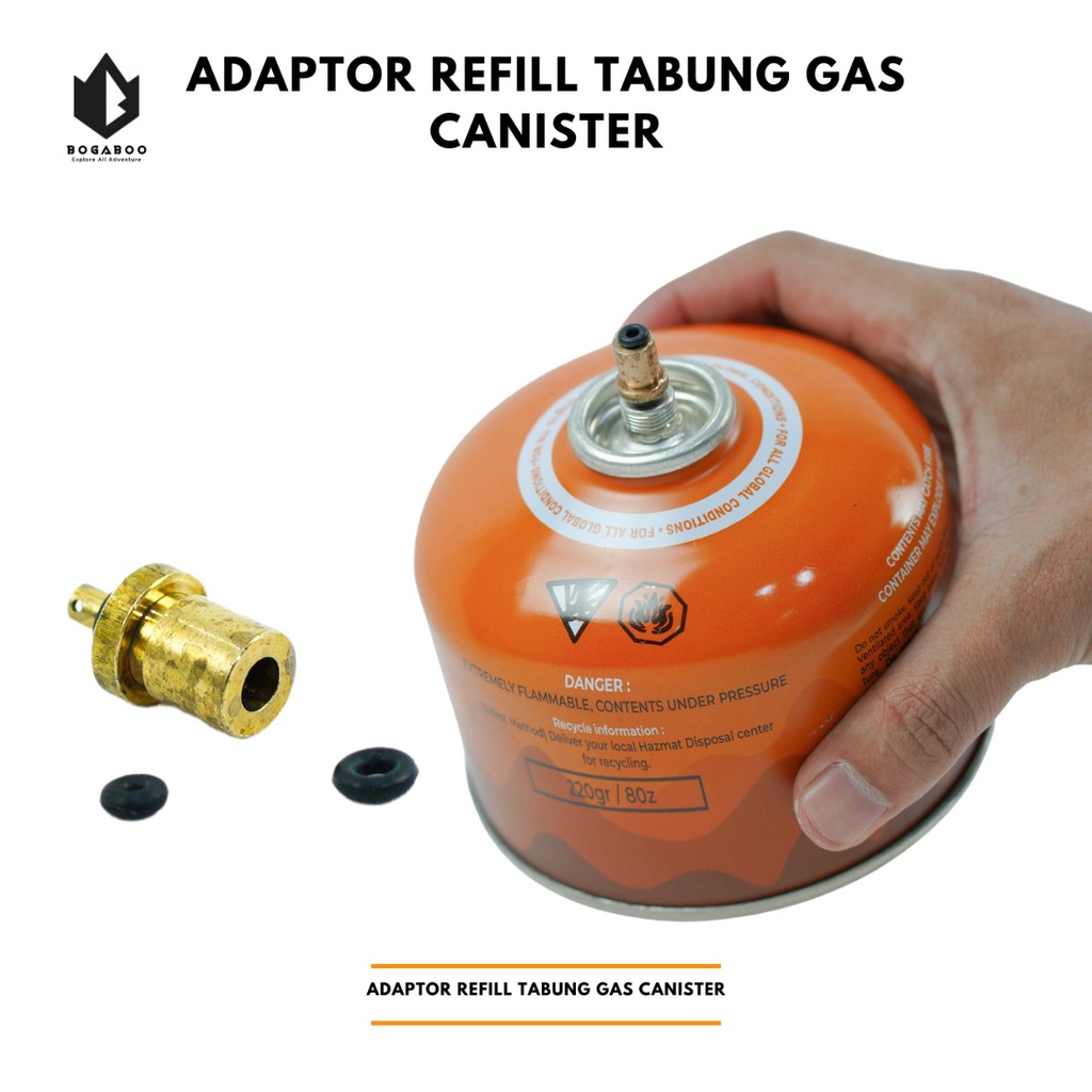 Adaptor - Refil Tabung gas Canister - Alat isi ulang Tabung