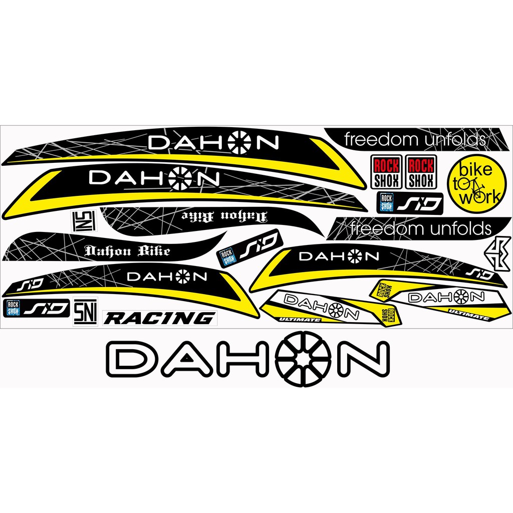 STICKER ALL SEPEDA DAHON NEW STIKER VARIASI SEPEDA LIPAT
