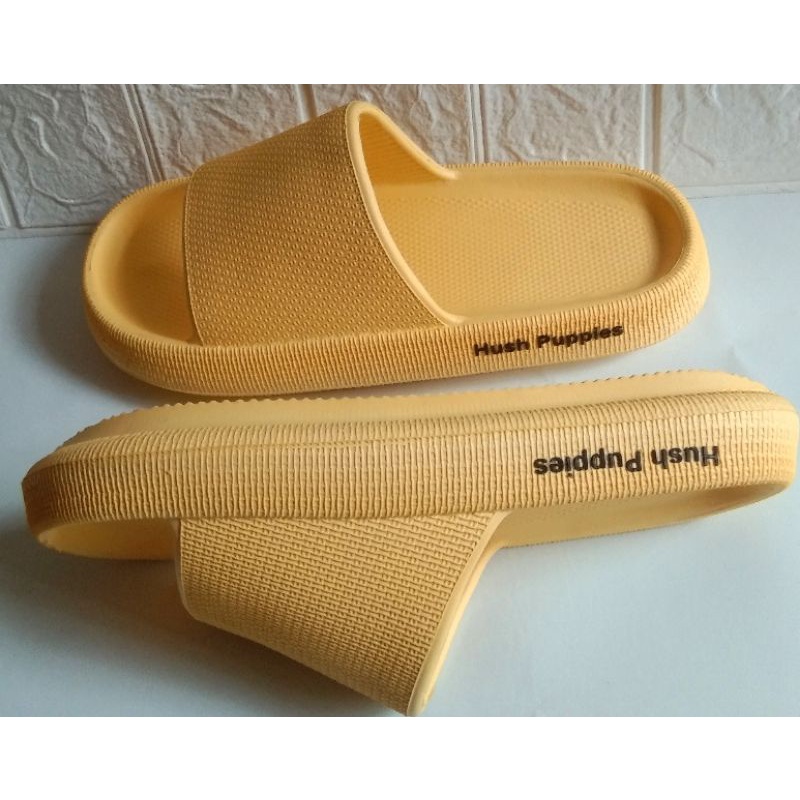 Sandal Hush Puppies Pria/Wanita Slip On Sendal Rumah Hotel Sendal Kamar Mandi Empuk Anti Slip Korea Style