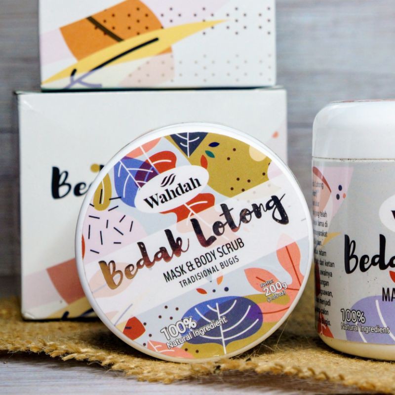 Lulur wajah & badan tradisional bugis - Bedak Lotong Wahdah
