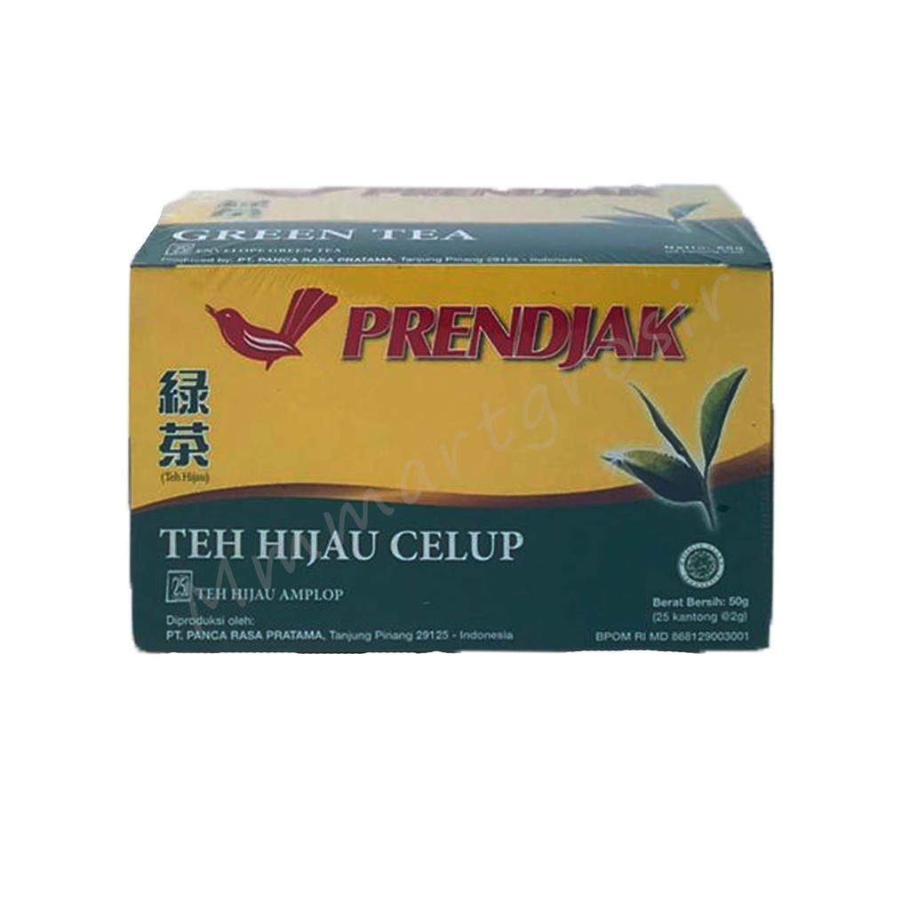 Prendjak / Teh Hijau Celup Amplop / isi 25kantong