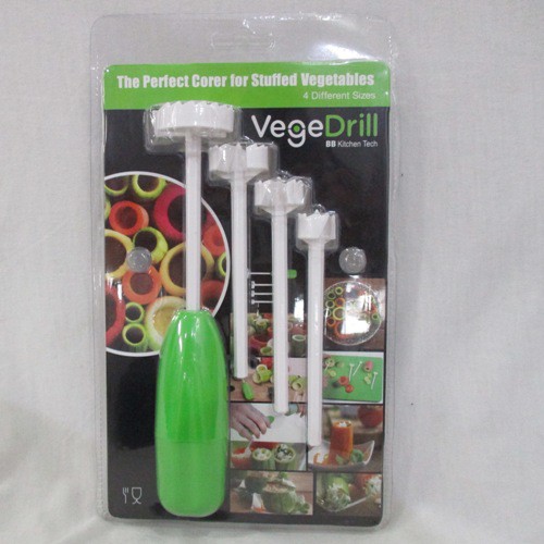 VegeDrill Alat Melubangi Buah Buahan Sayuran/The Perfect Corer For Stuffed Vegetable