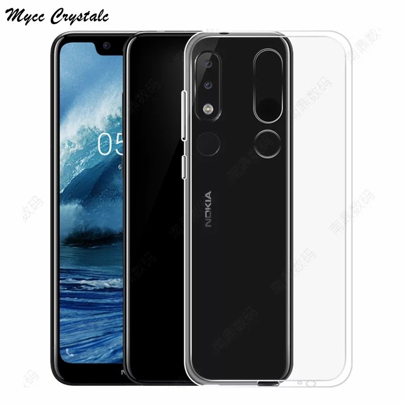 CASE NOKIA X5 CASE NOKIA 5.1 PLUS SOFT TPU CLEAR HD ULTRATHIN JELLY CASE