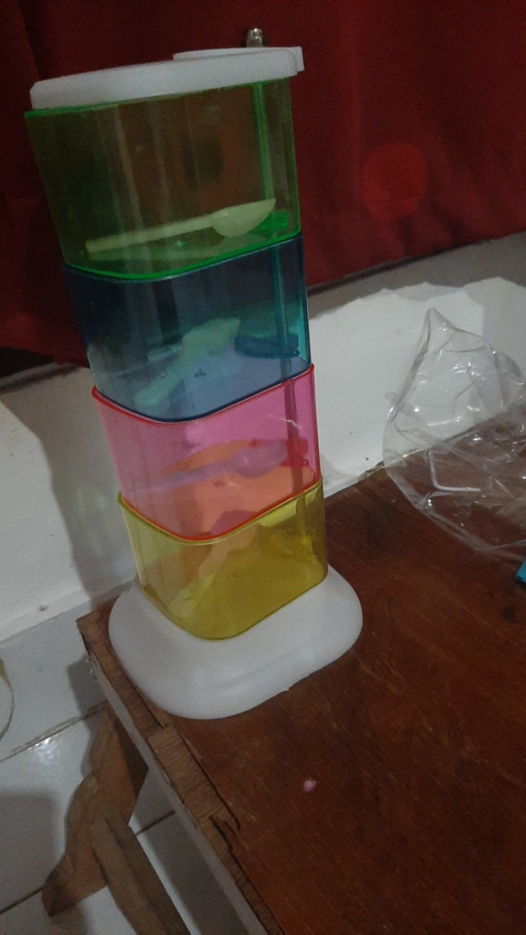 Rak Tempat Bumbu Dapur 4in1 Susun Tingkat 4 In 1 / Seasoning Box - X168