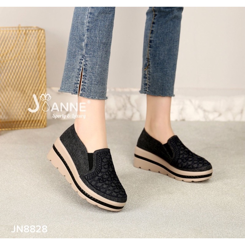 JOANNE Sepatu Wedges Shoes Wanita JN8828 [ORIGINAL BRAND]