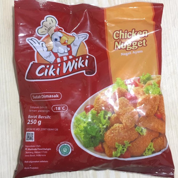 

CIKI WIKI NAGET AYAM/NAGET DINO/HAPPY STAR 250GR MURAH