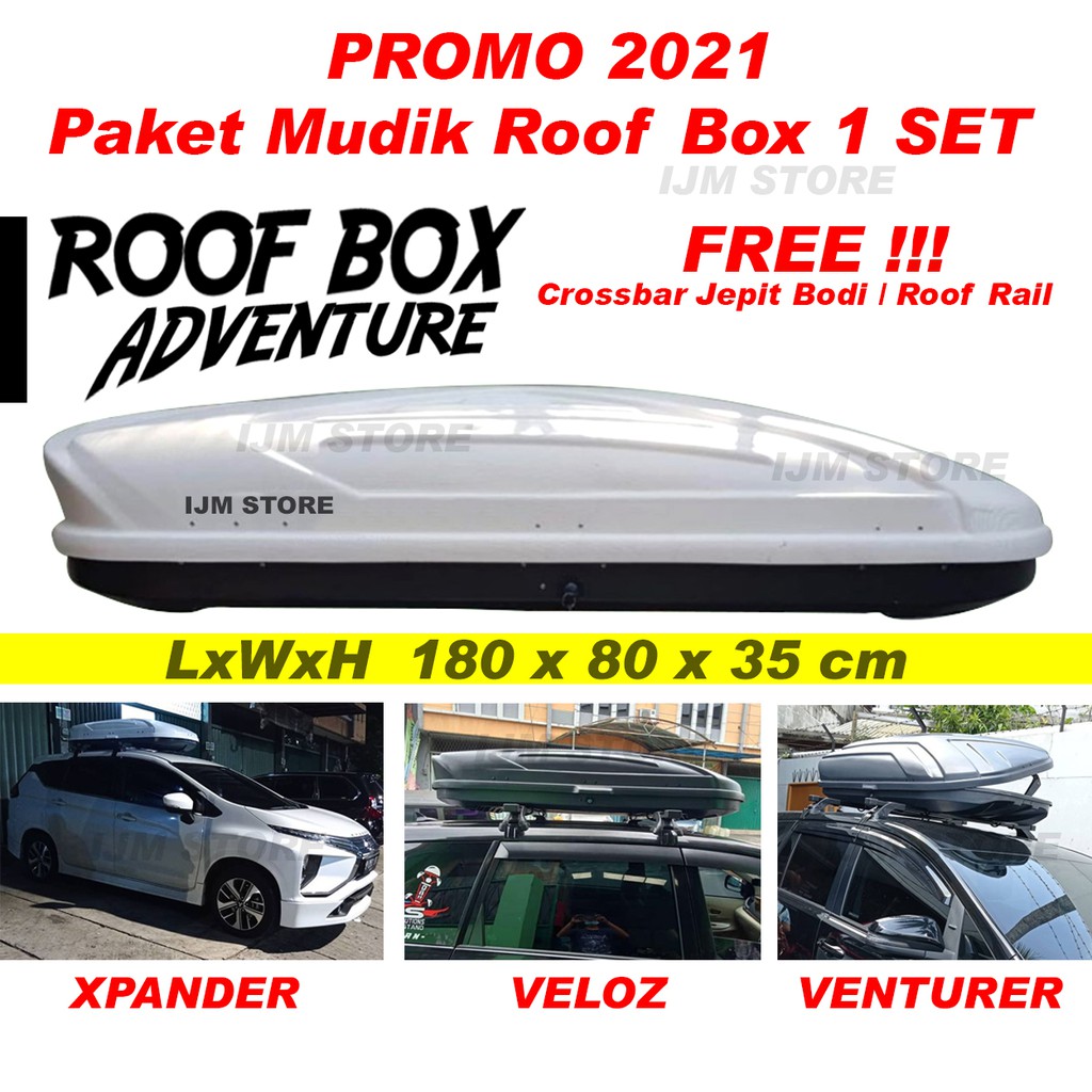 Roof Box Bagasi atas mobil model thule 600L auto box