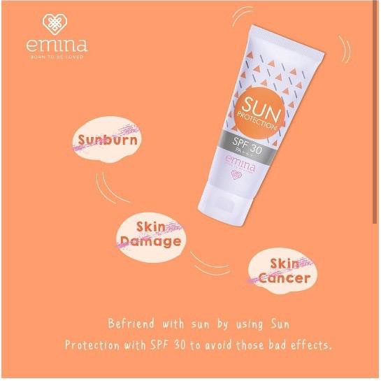 (CYBER) COD TERBARU Emina Sun Protection SPF 30 PA+++ 60ml ORIGINAL 100% Sunscreen Wajah